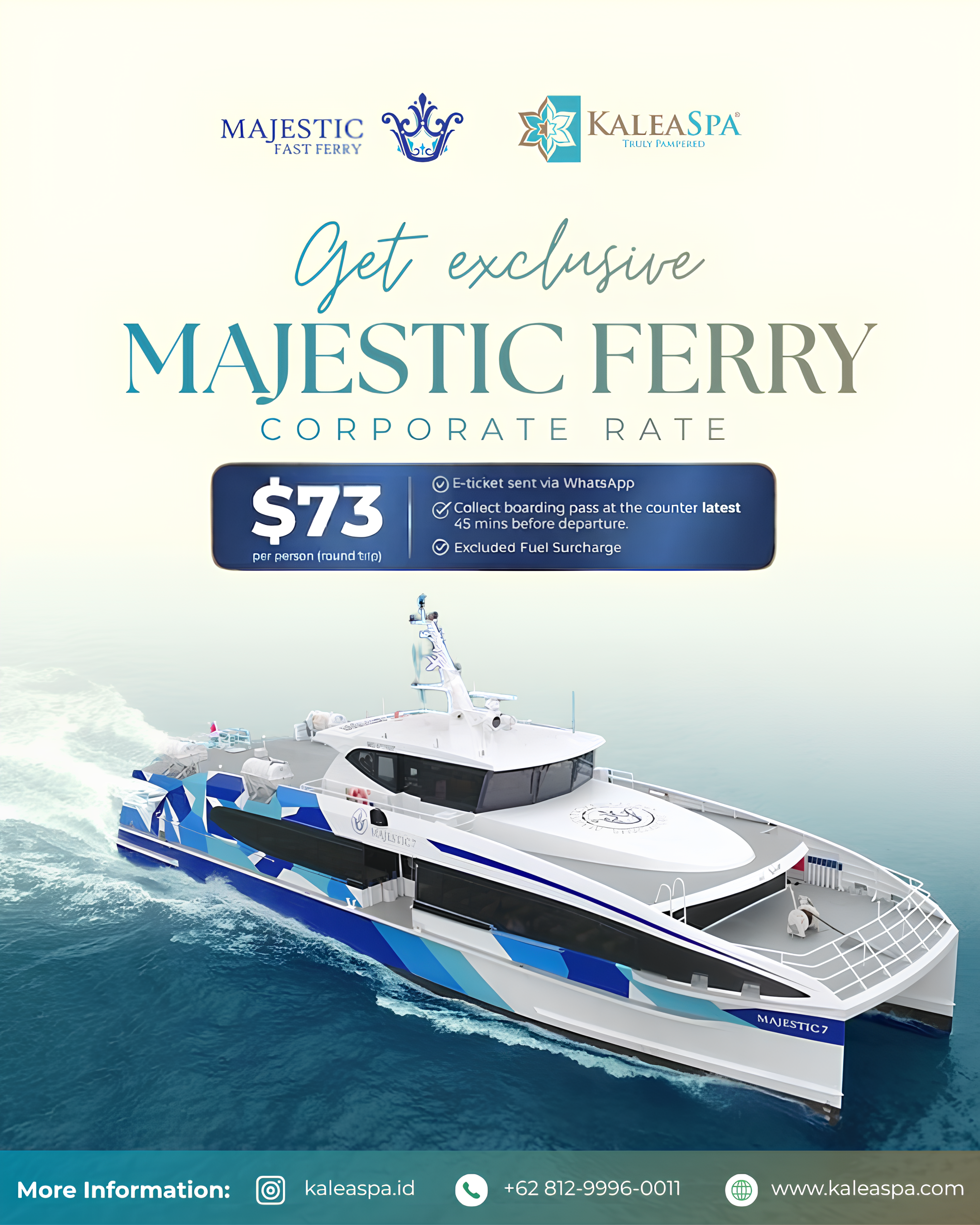 Majestic Ferry Corporate Rate - Kalea Spa